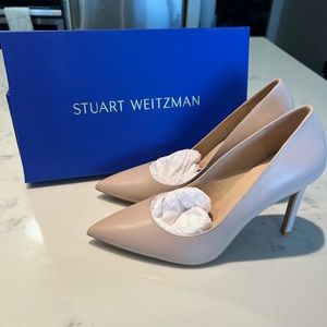BNWT Stuart Weitzman Dancer 95 Pump in Dolce Taupe Smooth Leather 9